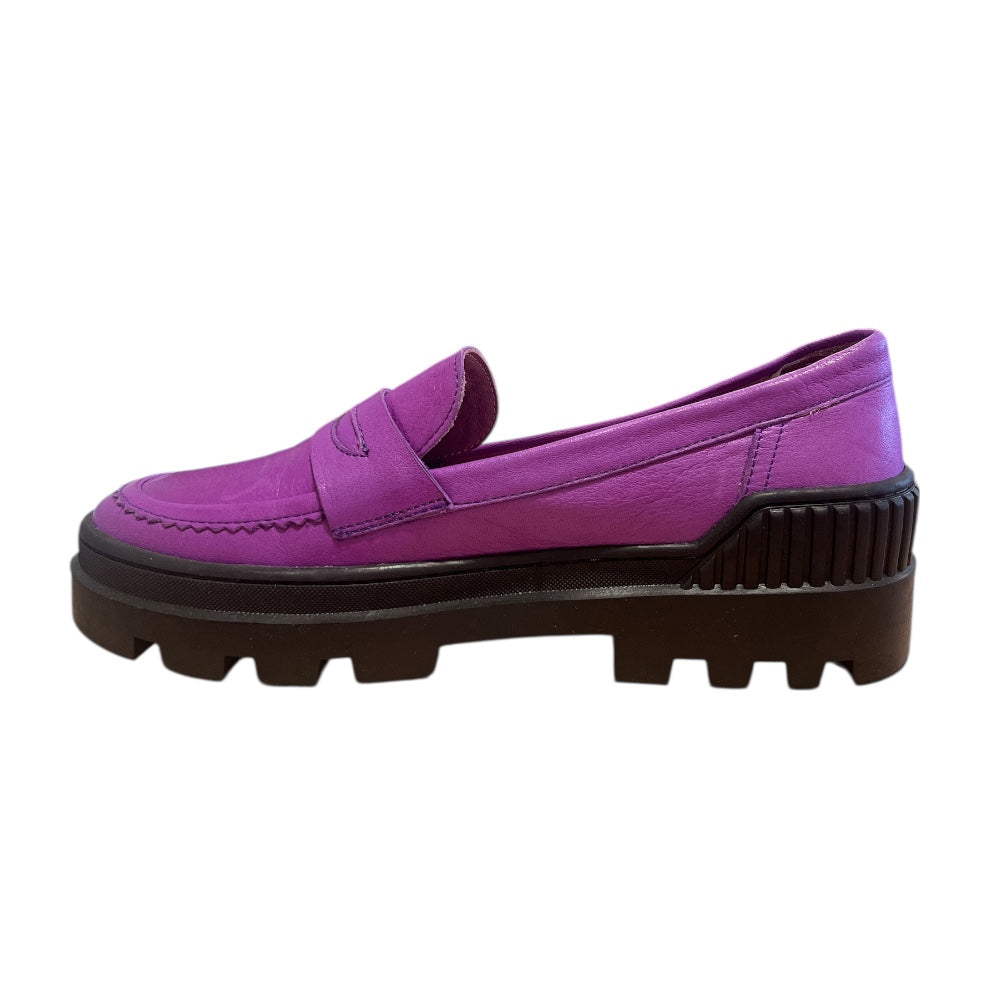 Adesso Dana Purple Leather Loafers