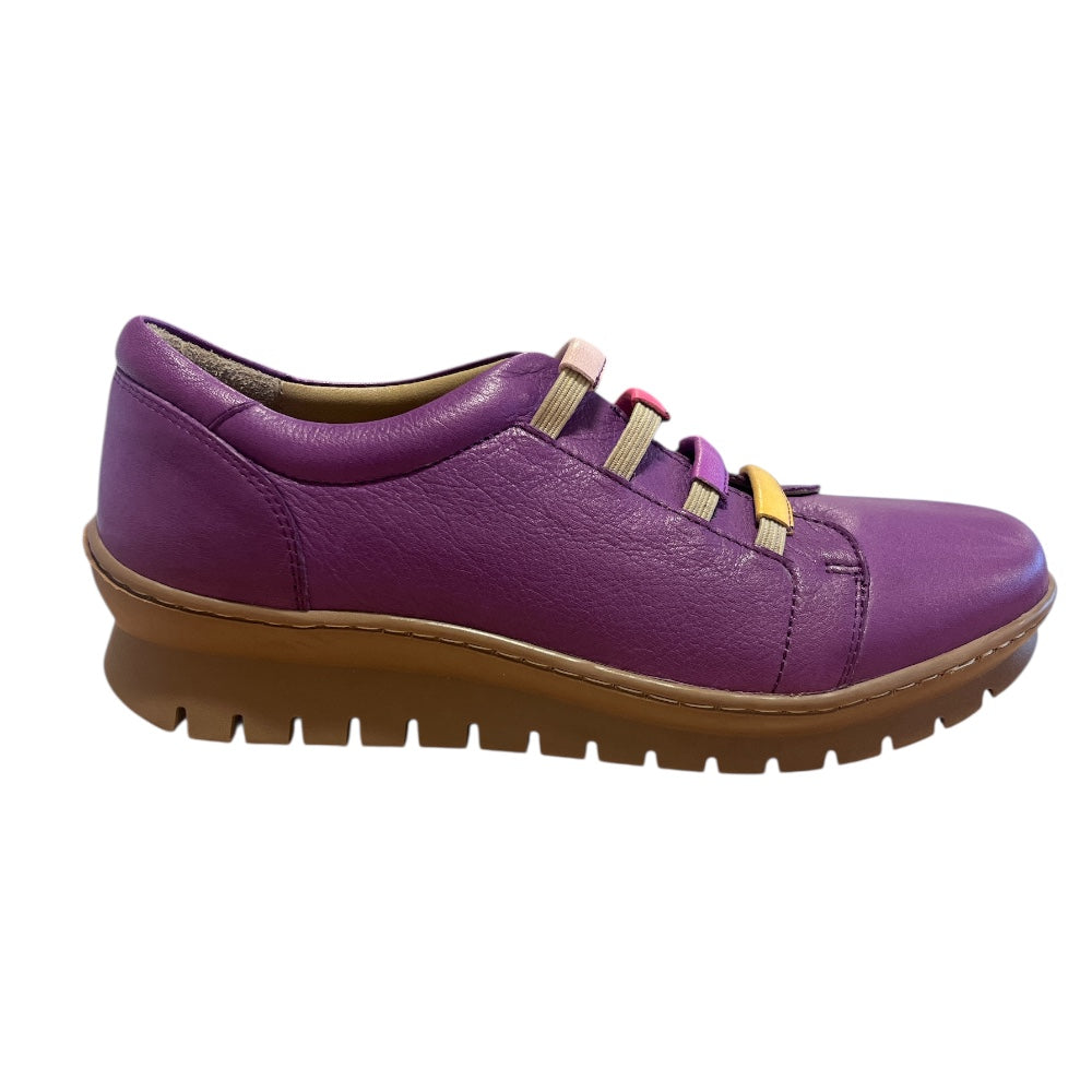 Adesso Marisol Purple Leather Casual Shoes