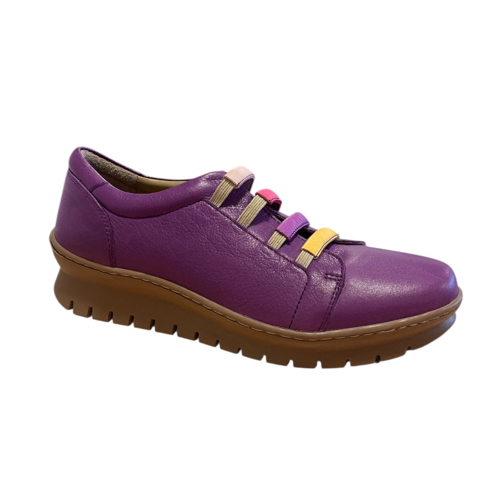 Adesso Marisol Purple Leather Casual Shoes