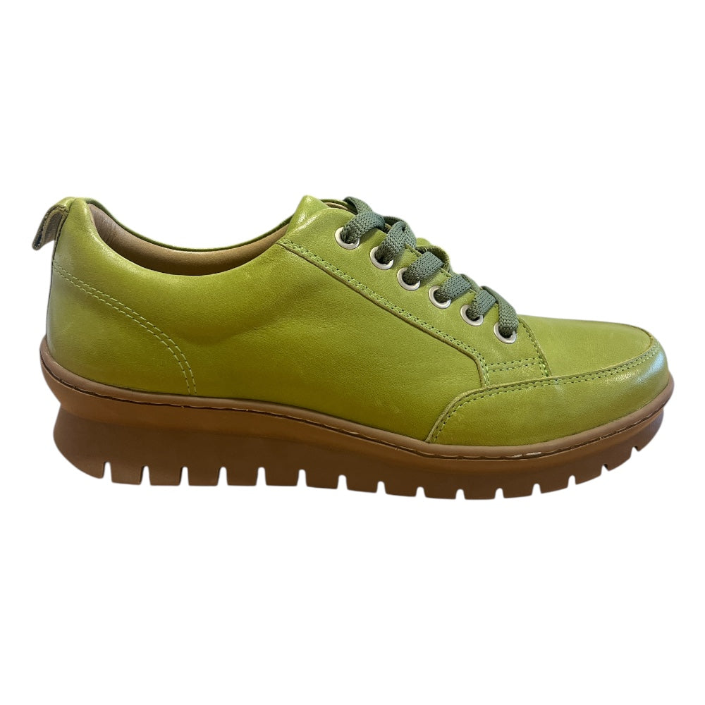 Adesso Lucy Green Leather Casual Shoes