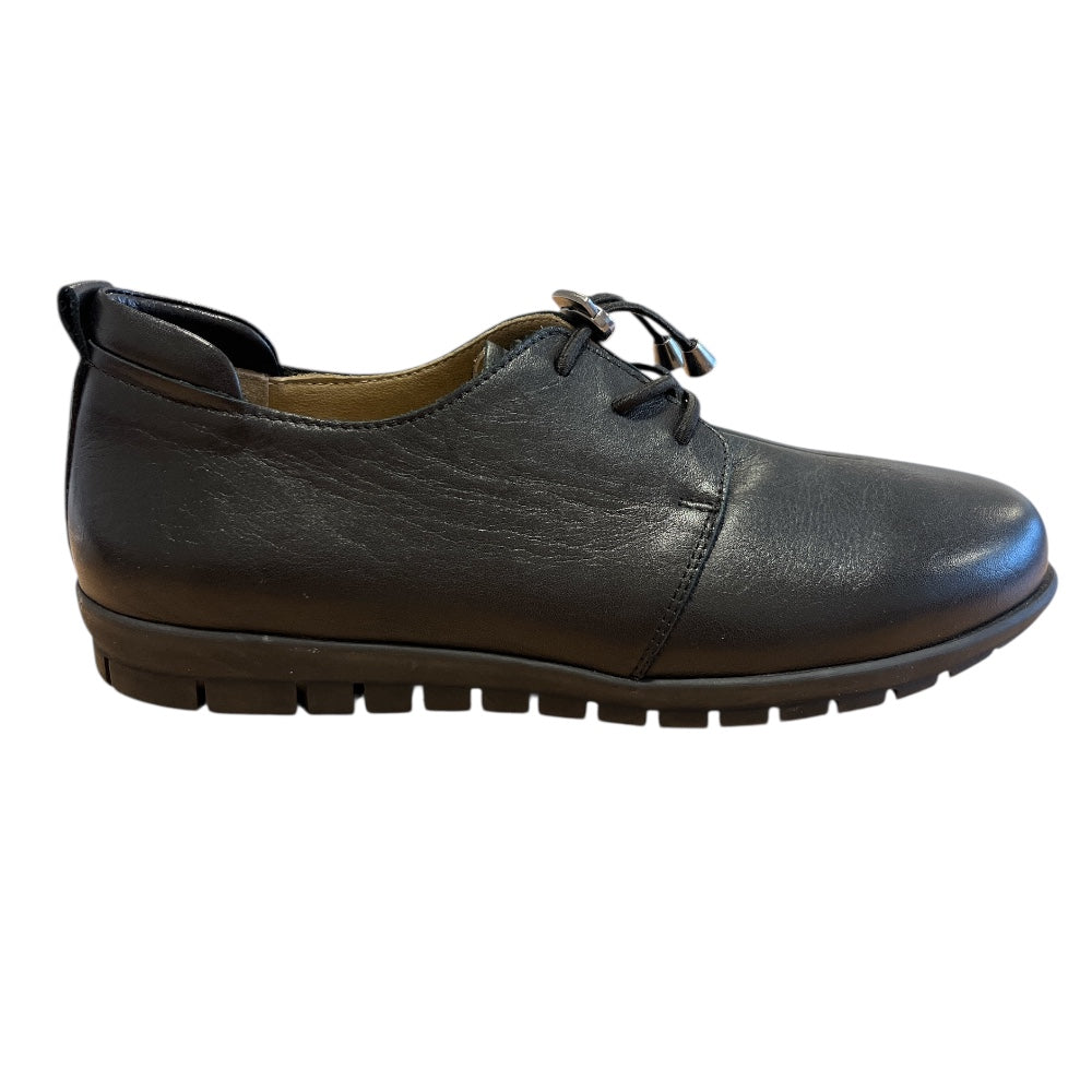 Adesso Sarah Black Leather Casual Shoes