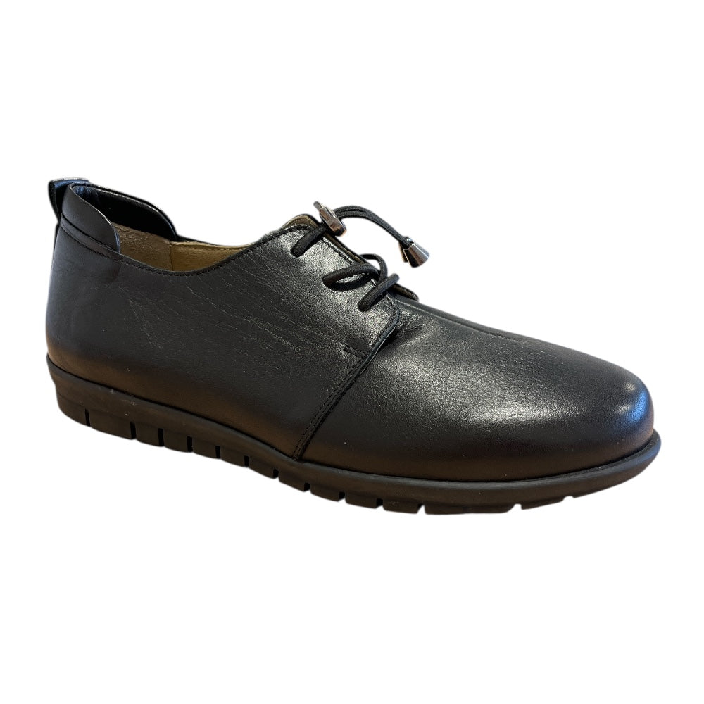 Adesso Sarah Black Leather Casual Shoes
