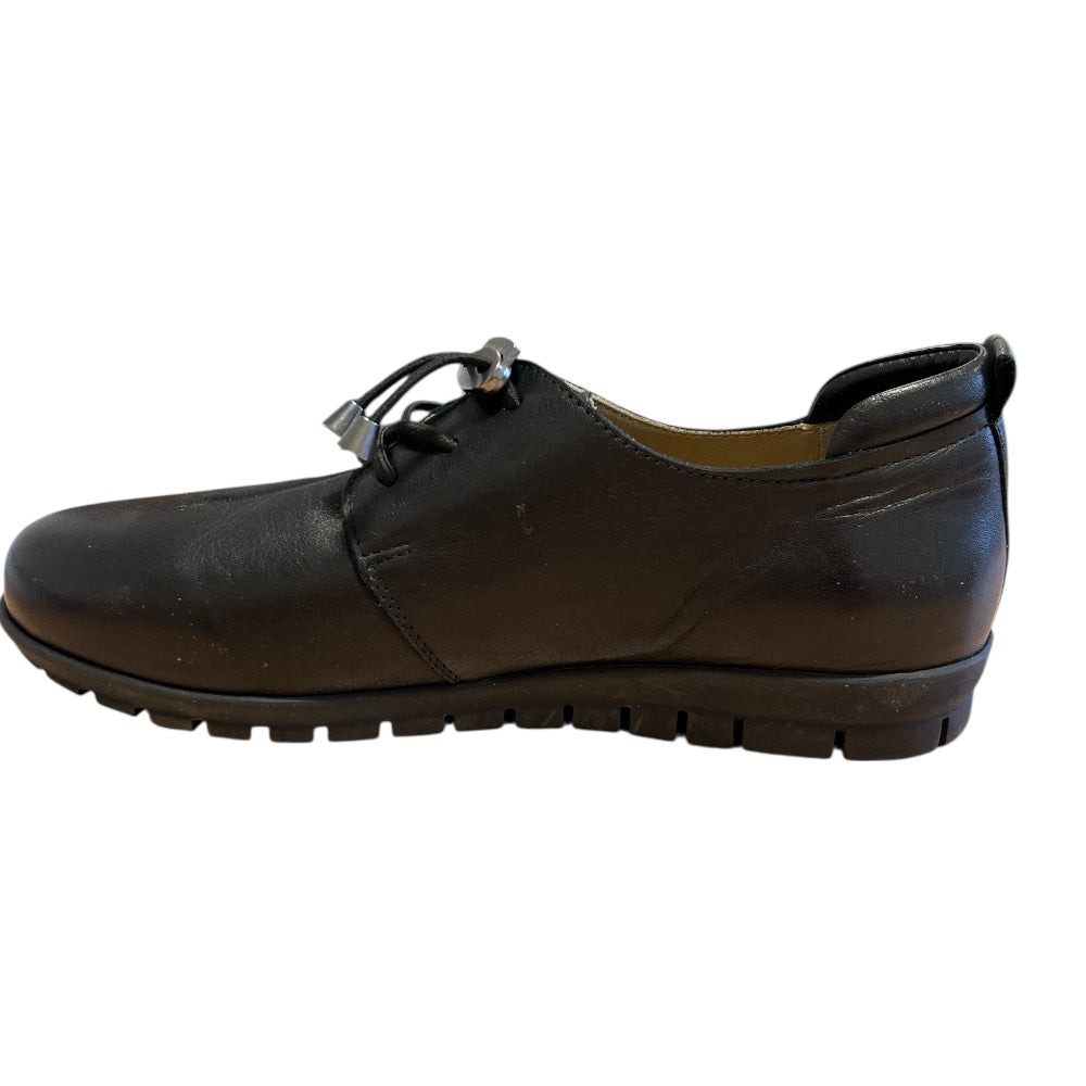 Adesso Sarah Black Leather Casual Shoes