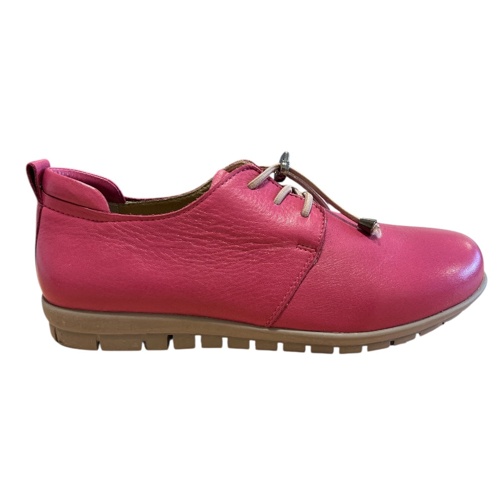 Adesso Sarah Raspberry Leather Casual Shoes