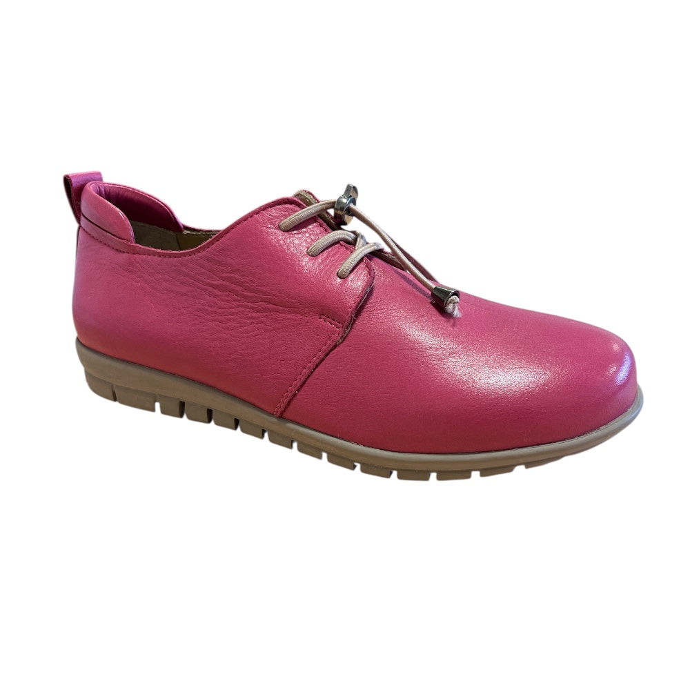 Adesso Sarah Raspberry Leather Casual Shoes