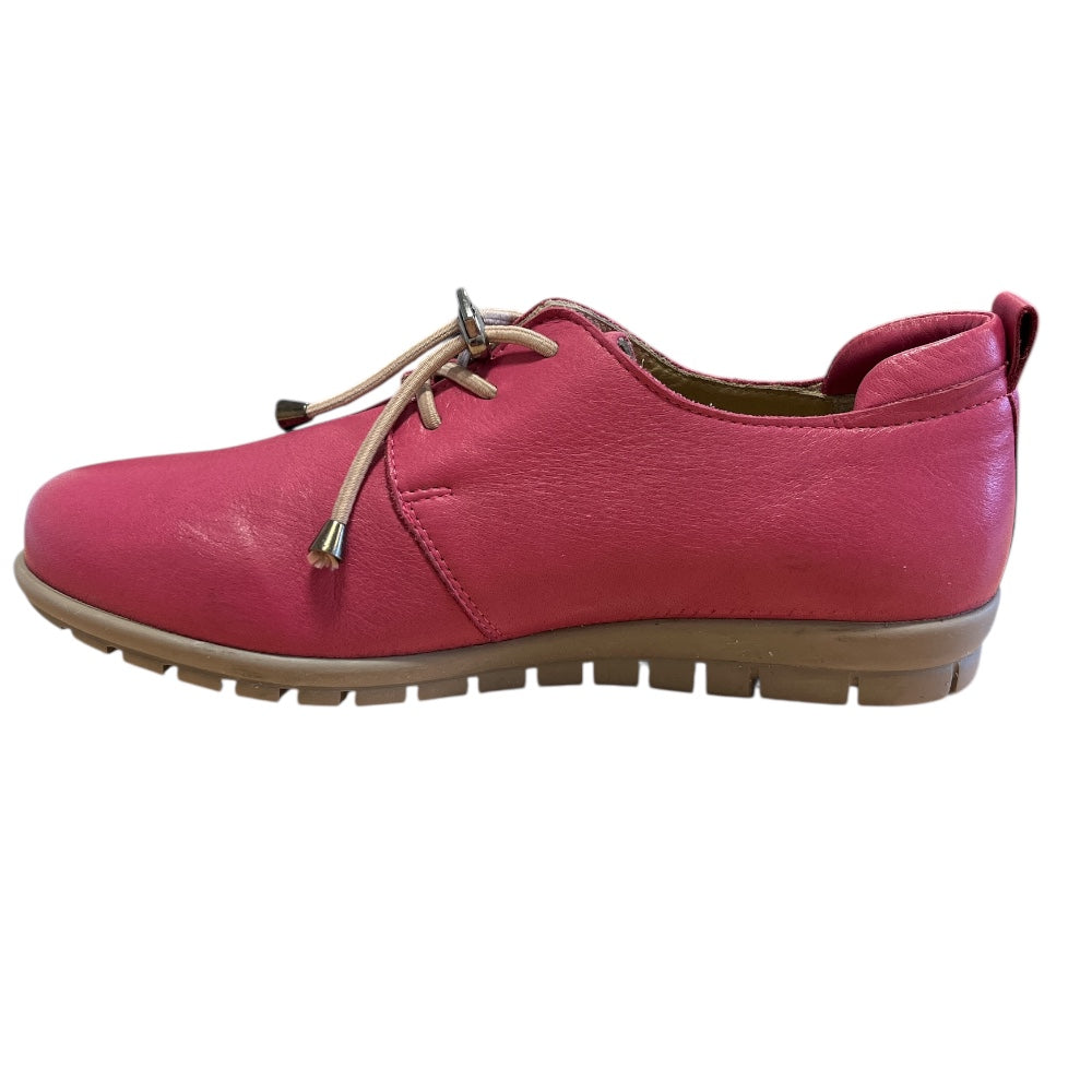 Adesso Sarah Raspberry Leather Casual Shoes