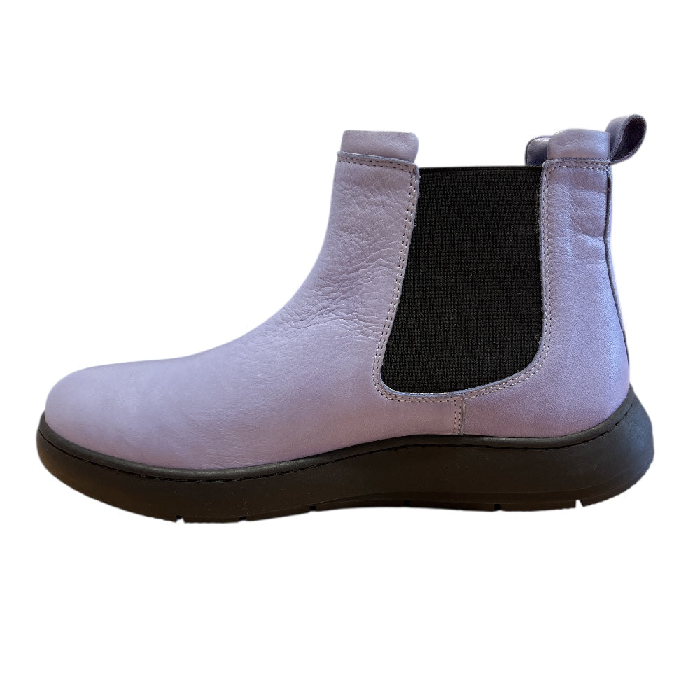 Adesso Evis Lavender Leather Ankle Boots