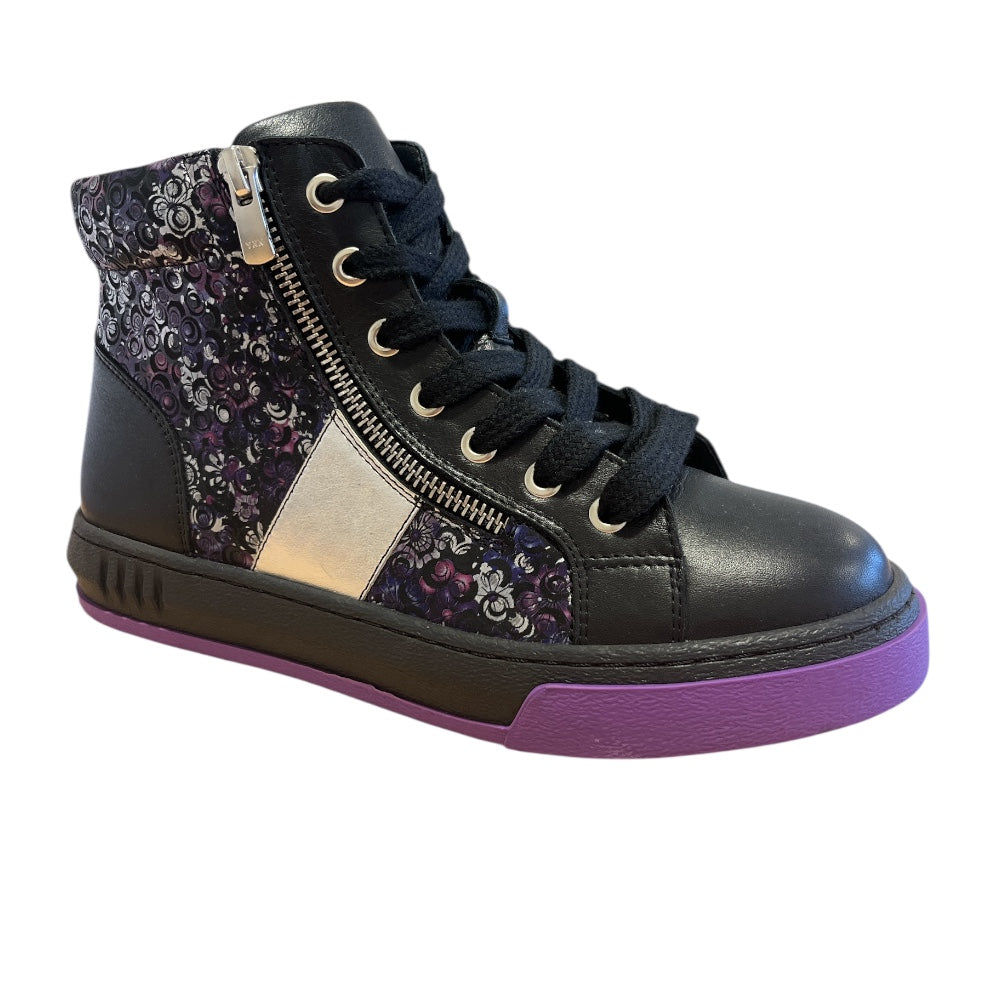 Adesso Nebula Lavender Bloom Leather Ankle Boots