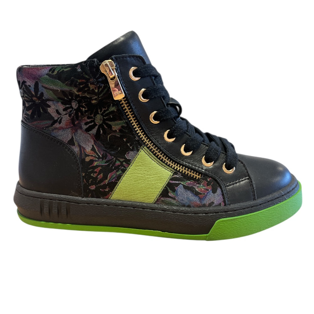 Adesso Nebula Midnight Tropics Black Leather Ankle Boots