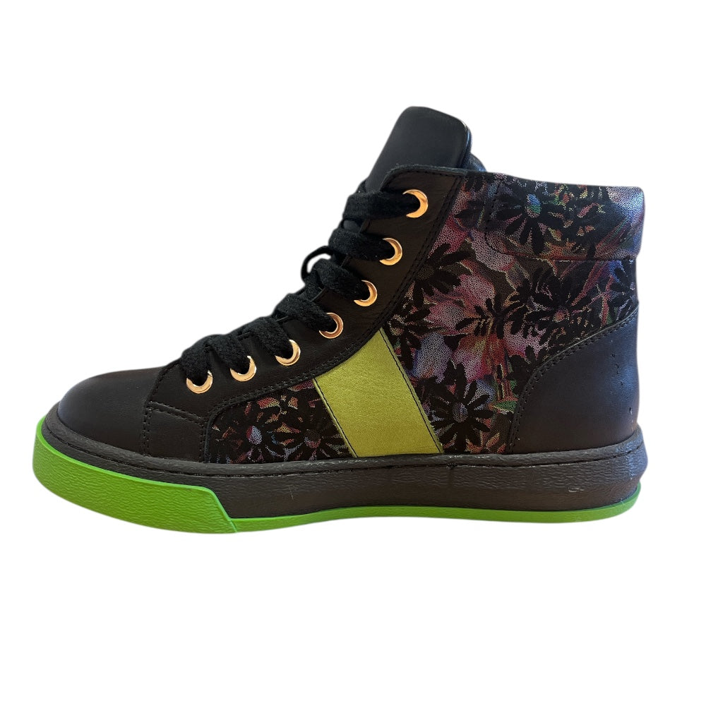 Adesso Nebula Midnight Tropics Black Leather Ankle Boots
