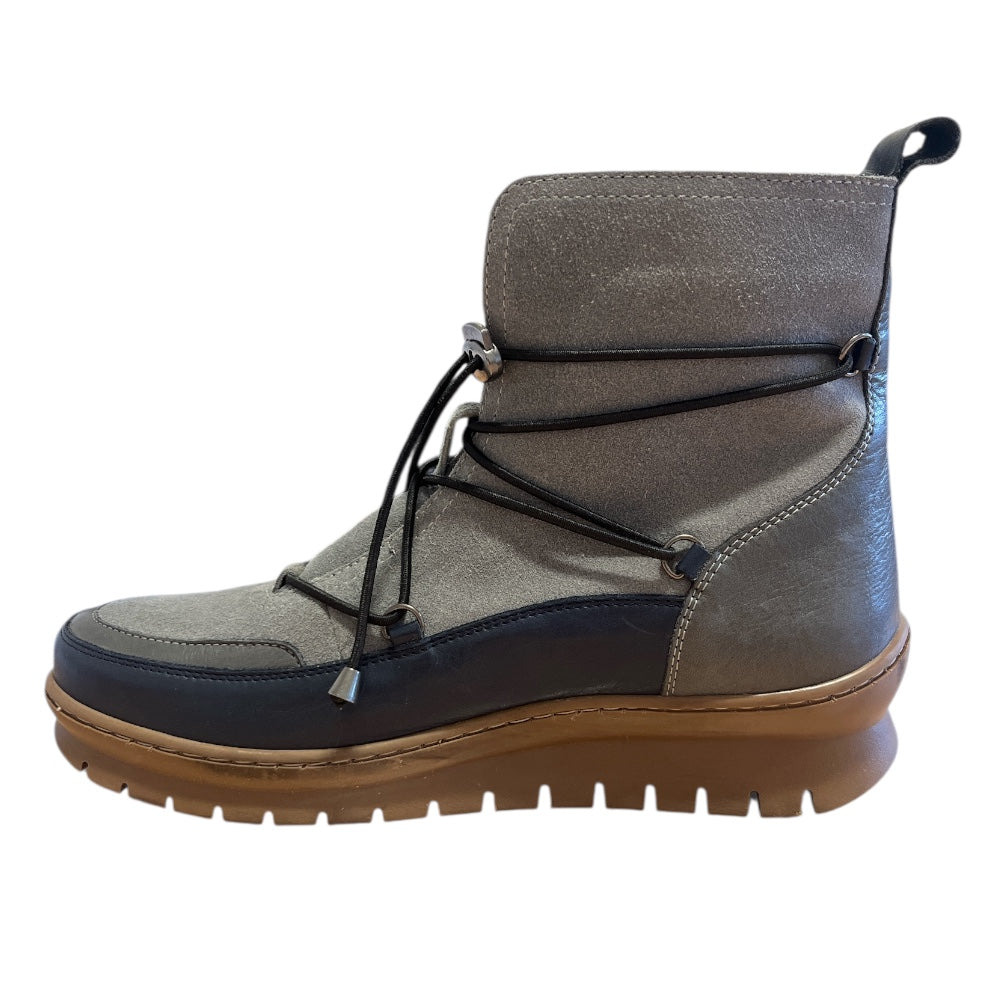 Adesso Sierra Cloudy Day Blue Leather Ankle Boots