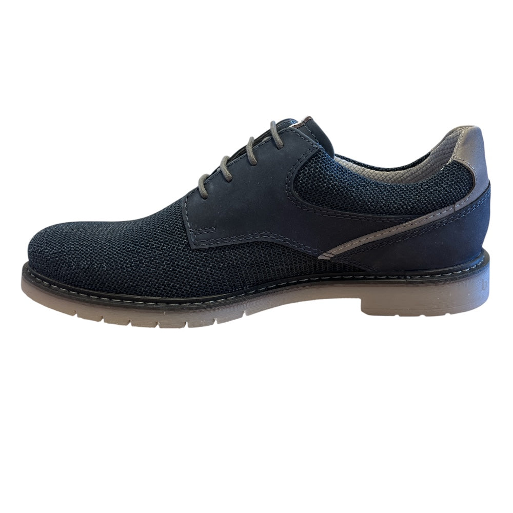 Bugatti Cairo Mens Navy Casual Lace-Up Shoes