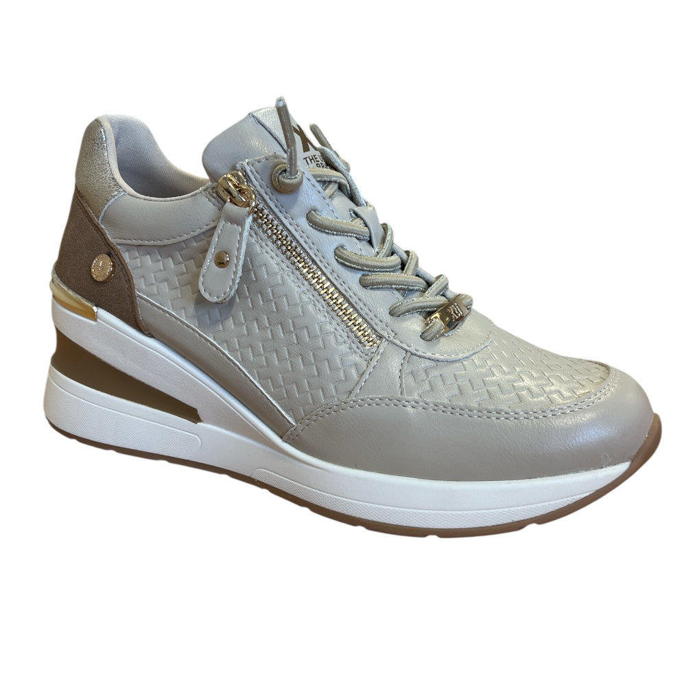 Xti 145449 Beige Wedge Trainers
