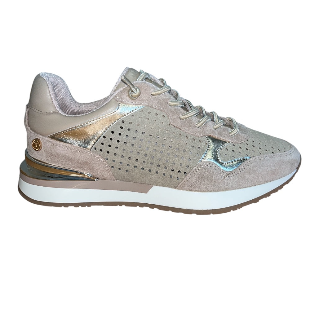 Xti 145198 Taupe Suede Trainers