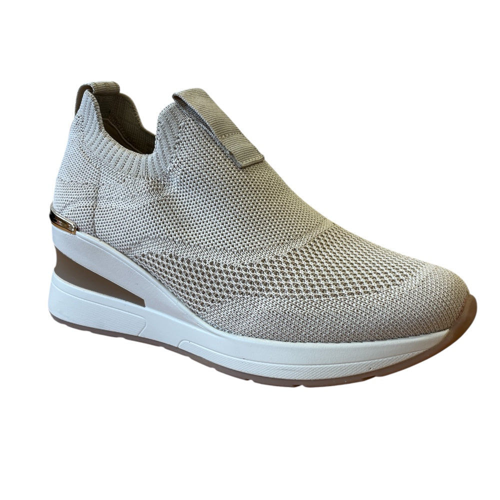 Xti 145100 Beige Wedge Slip On Trainers