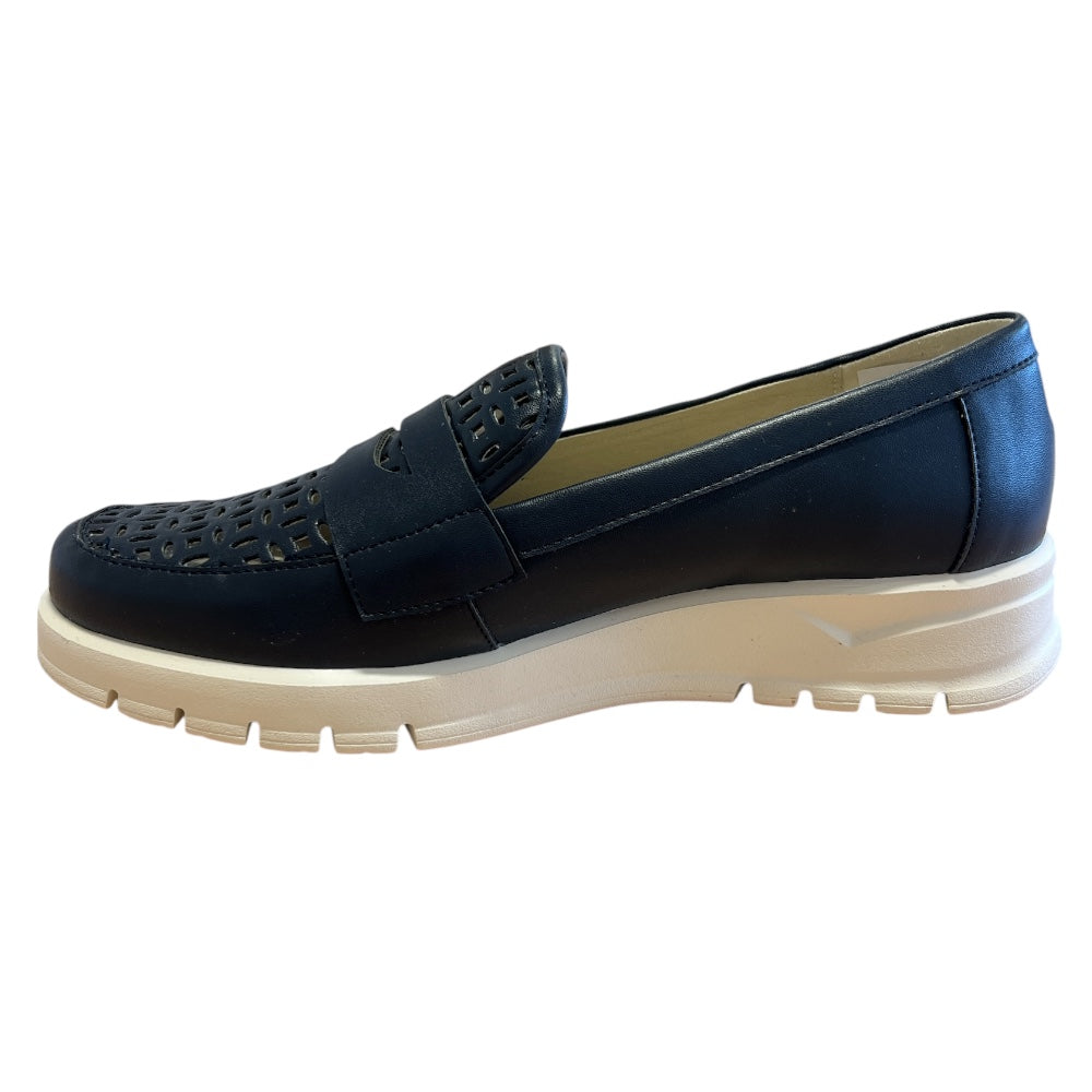 Pitillos 20.304 Navy Leather Loafers