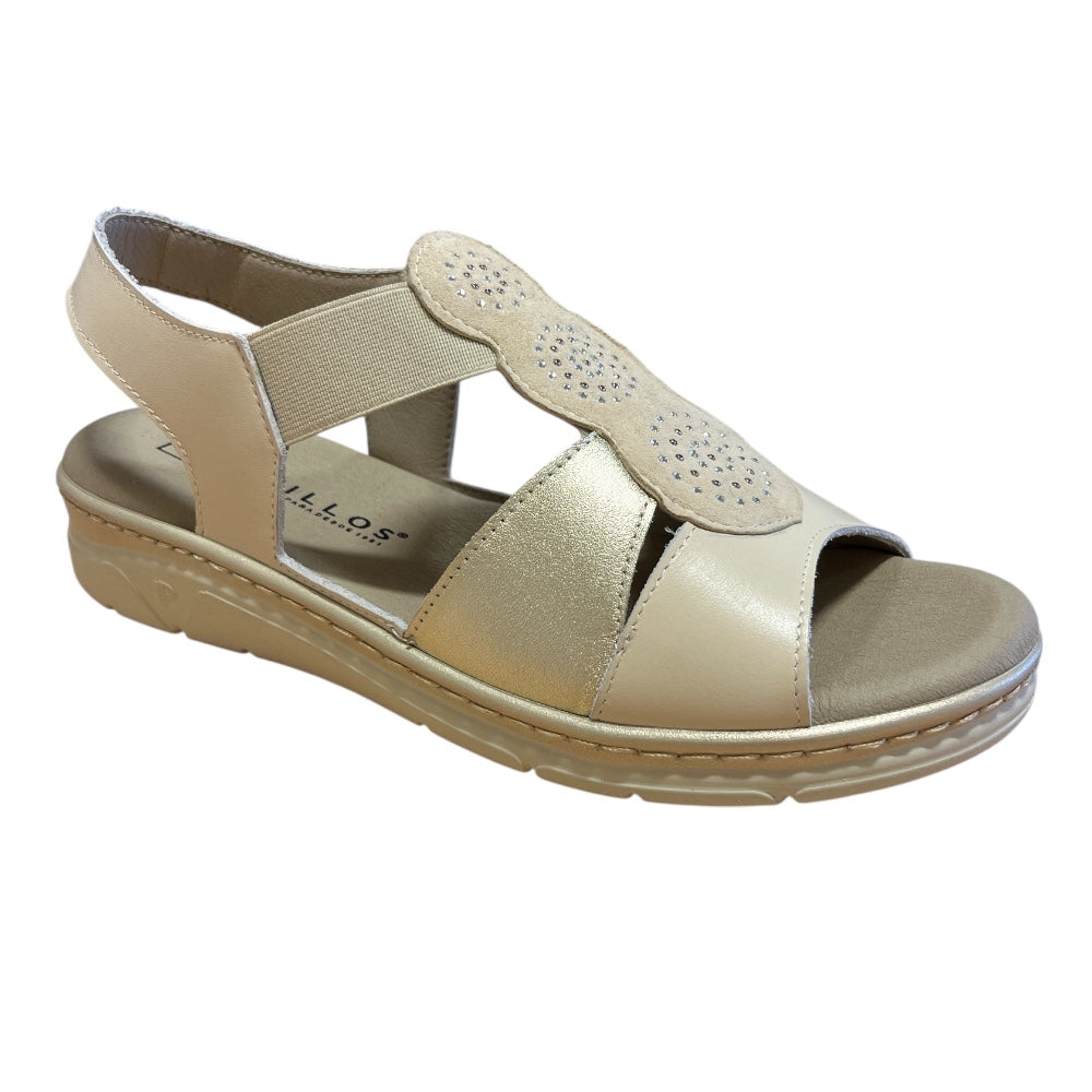 Pitillos 11.002 Cream Leather Casual Sandals