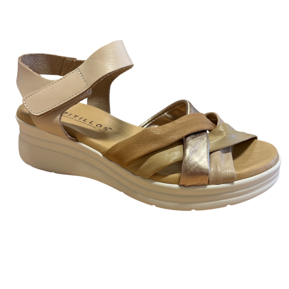 Pitillos 11.290 Beige Leather Sandals