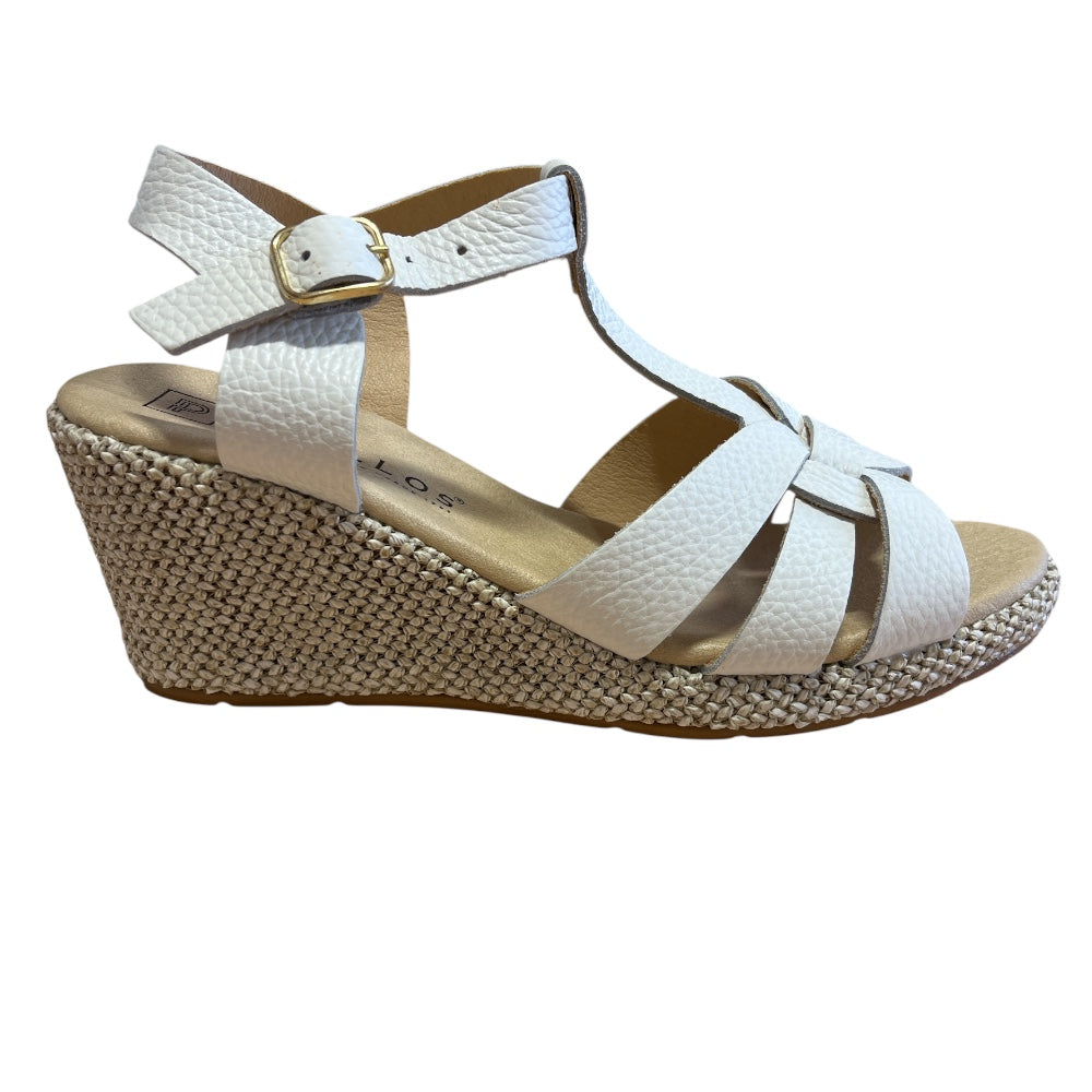 Pitillos 11.313 White Wedge Sandals