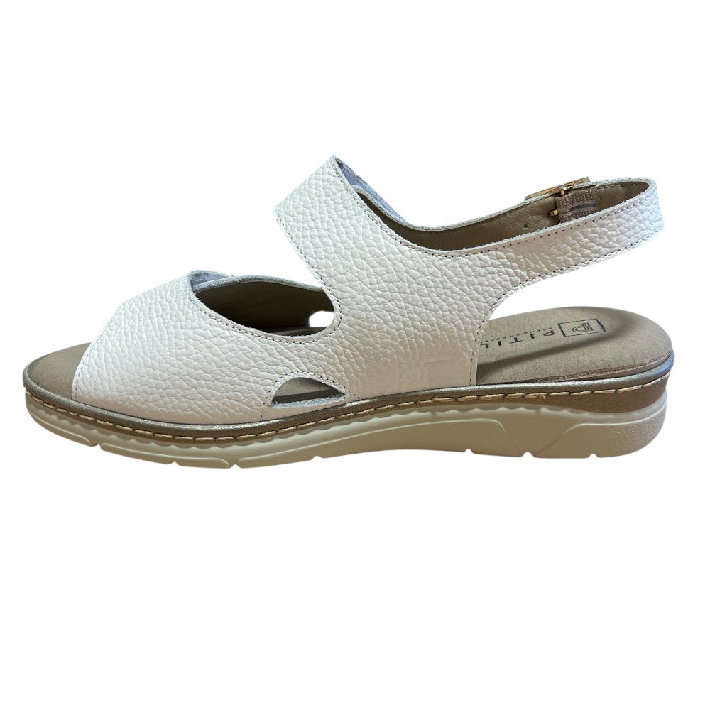 Pitillos 11.000 White Leather Sandals
