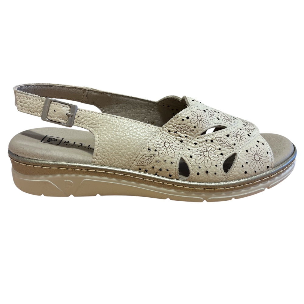 Pitillos 11.001 Beige Leather Casual Sandals