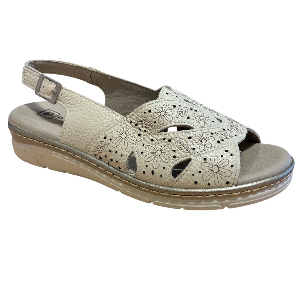 Pitillos 11.001 Beige Leather Casual Sandals