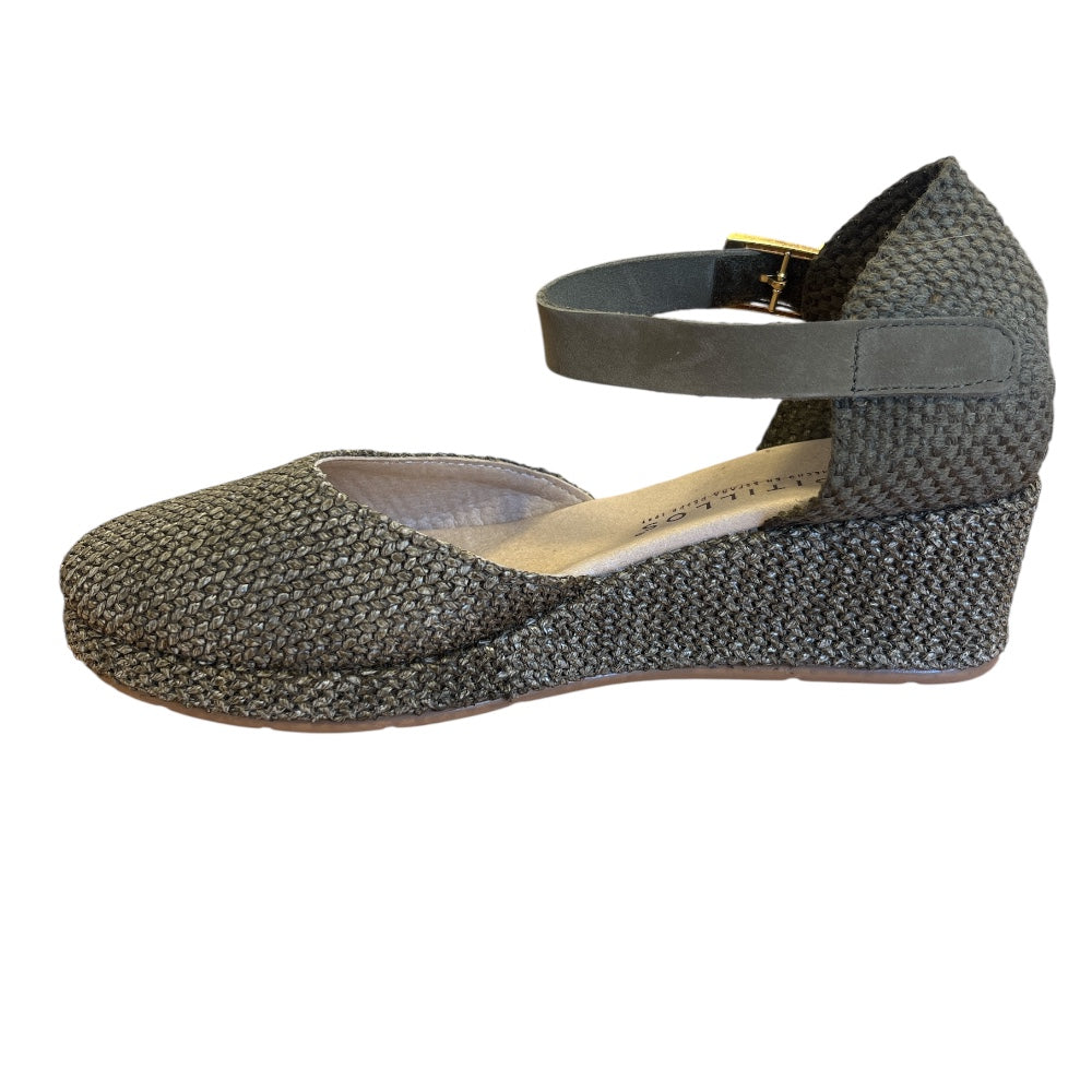 Pitillos 11.260 Khaki Weave Wedge Sandals