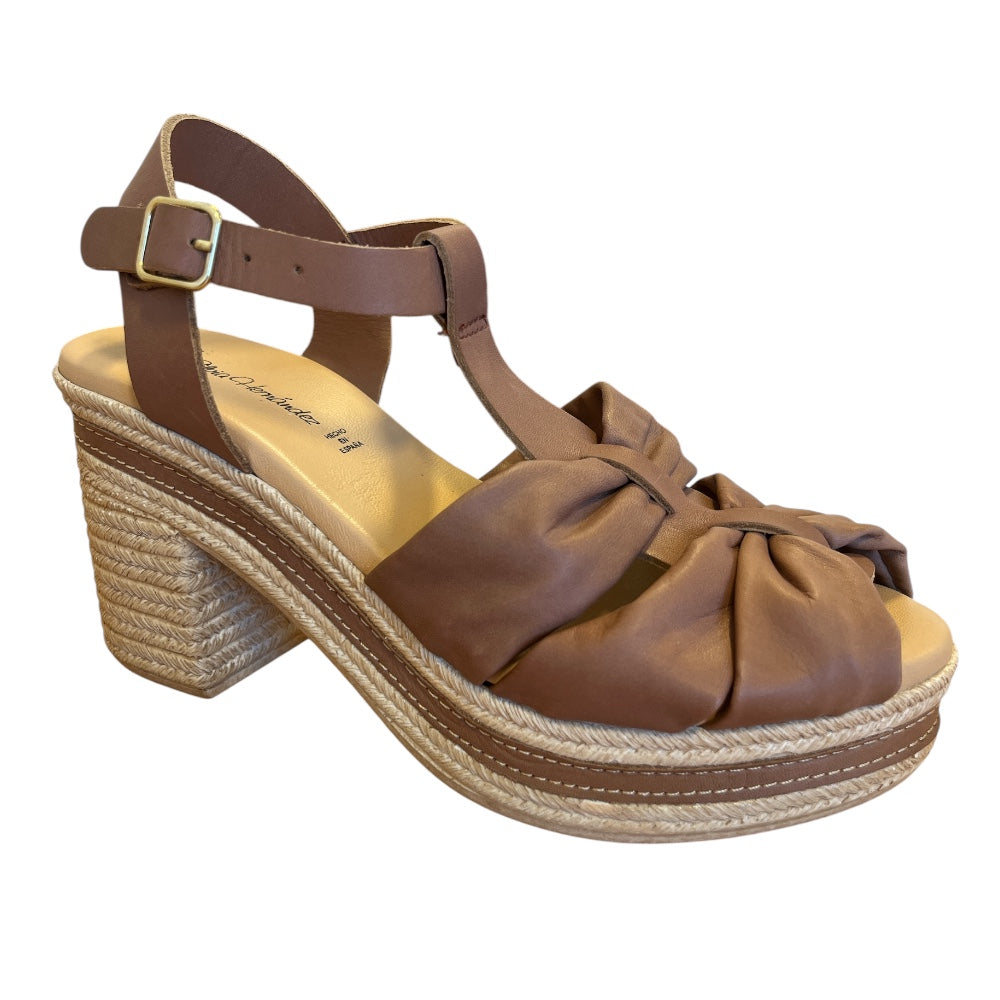 Pitillos 30.212 Tan Leather Heeled Sandals