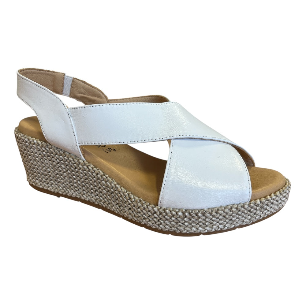 Pitillos 11.265 White Wedge Sandals