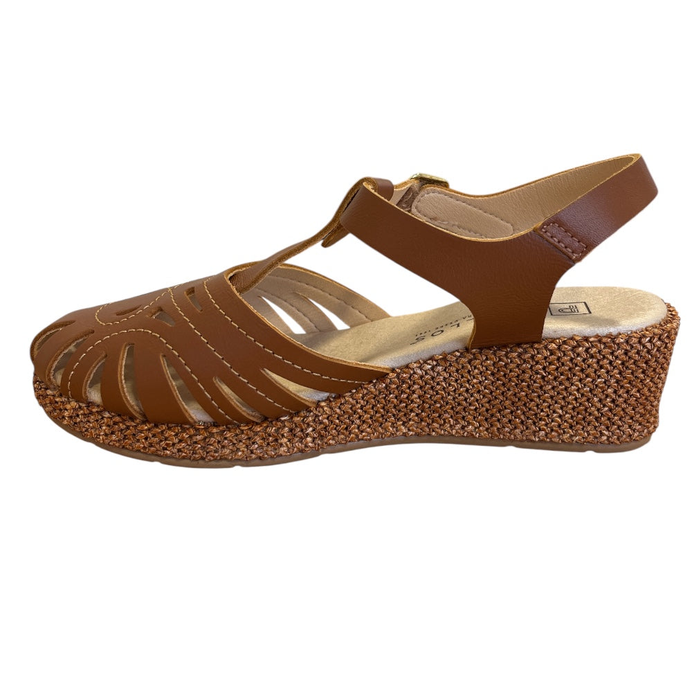 Pitillos 11.301 Tan Leather Closed Toe Sandals