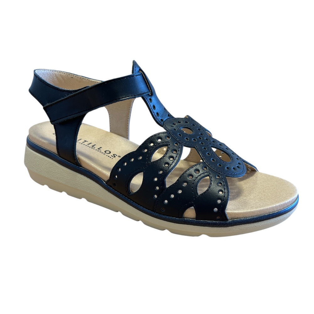 Pitillos 20.313 Navy Leather Casual Sandals