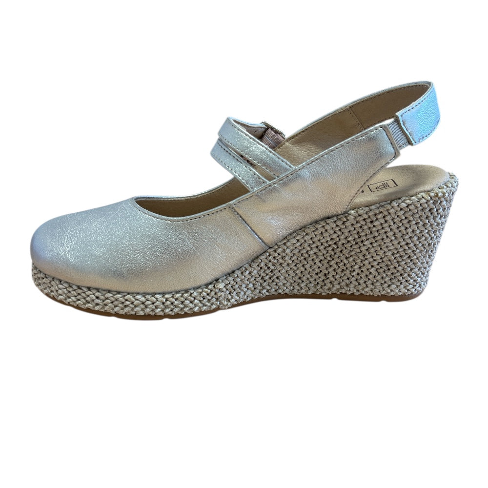 Pitillos 11312 Silver Slingback Wedges