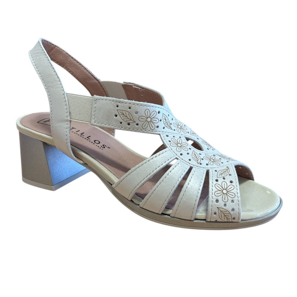 Pitillos 11.211 Beige Heeled Sandals