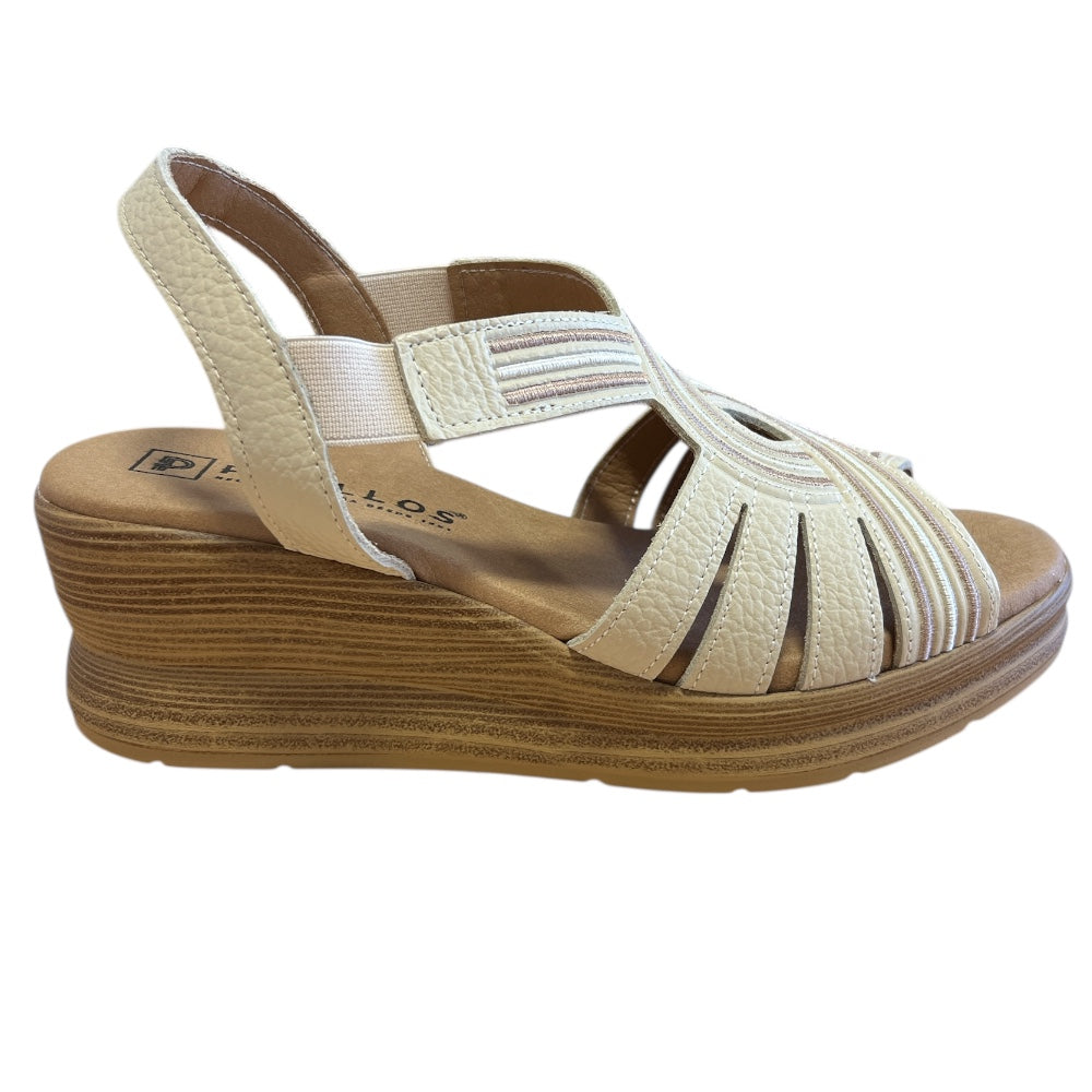Pitillos 11.053 Beige Wedge Sandals