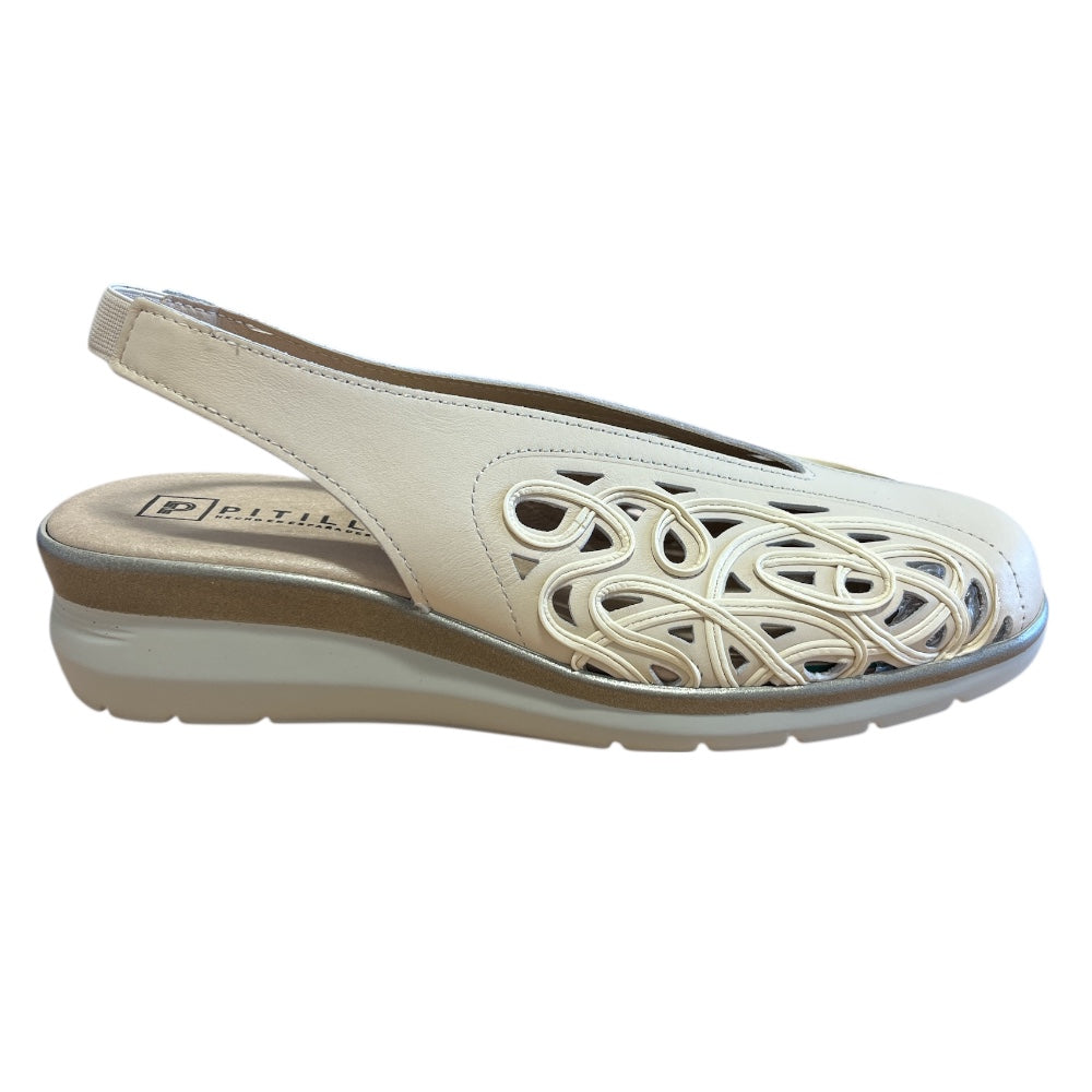 Pitillos 11.074 Beige Slingback Shoes