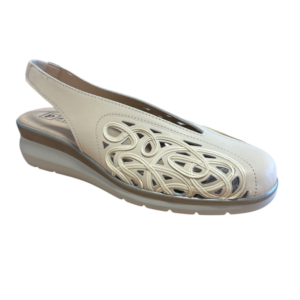 Pitillos 11.074 Beige Slingback Shoes