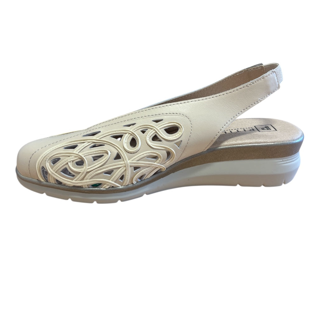 Pitillos 11.074 Beige Slingback Shoes