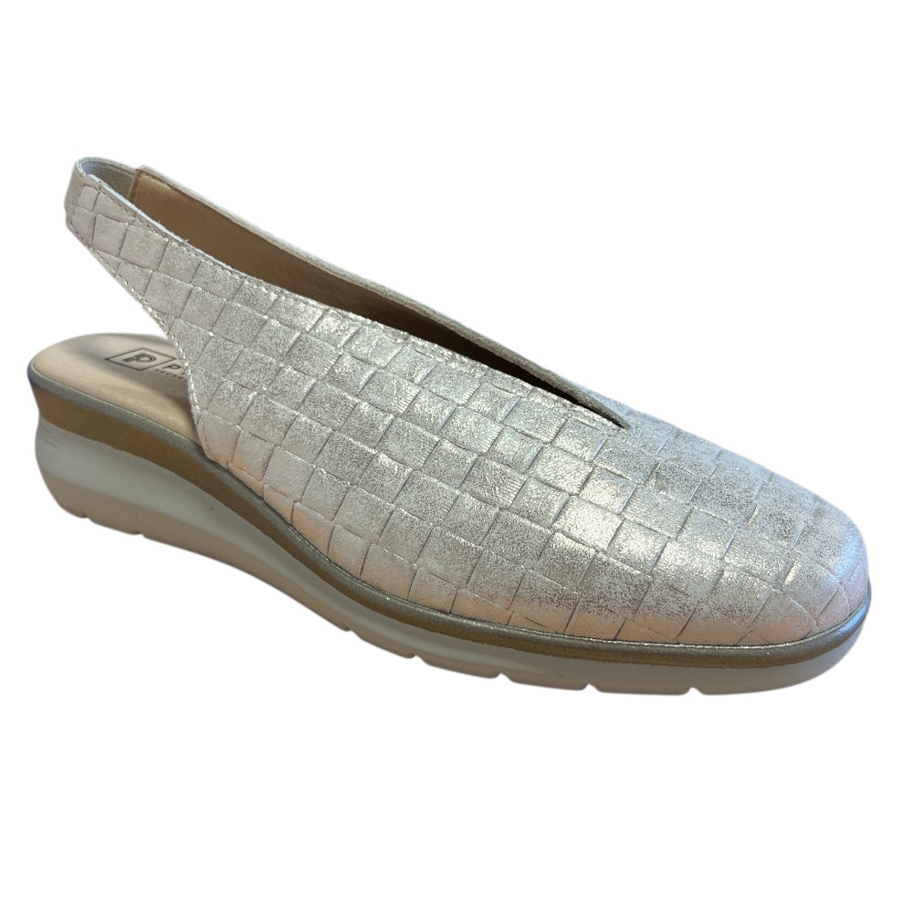 Pitillos 11.074 Gold Slingback Shoes