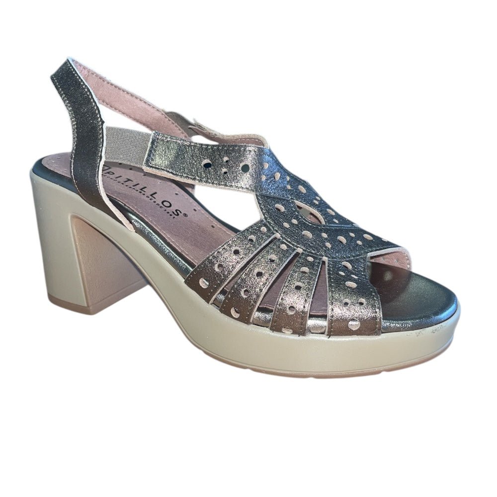 Pitillos 20.323 Pewter Heeled Sandals