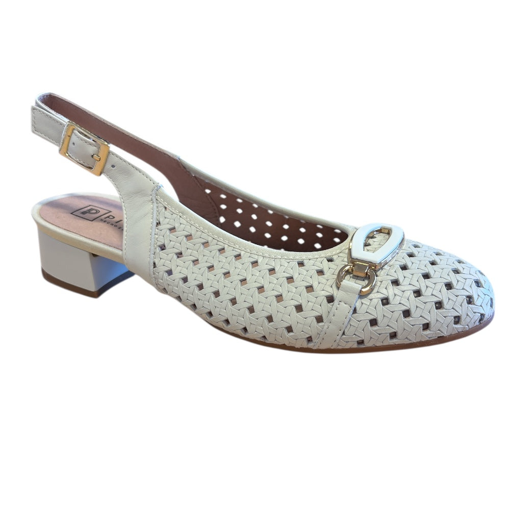Pitillos 11.124 White Slingback Shoes