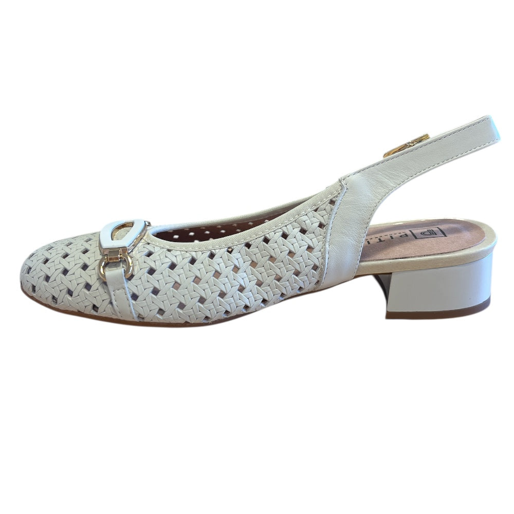 Pitillos 11.124 White Slingback Shoes