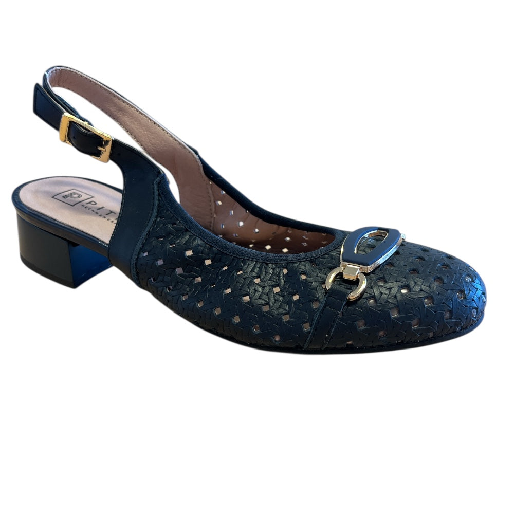 Pitillos 11.124 Navy Slingback Shoes