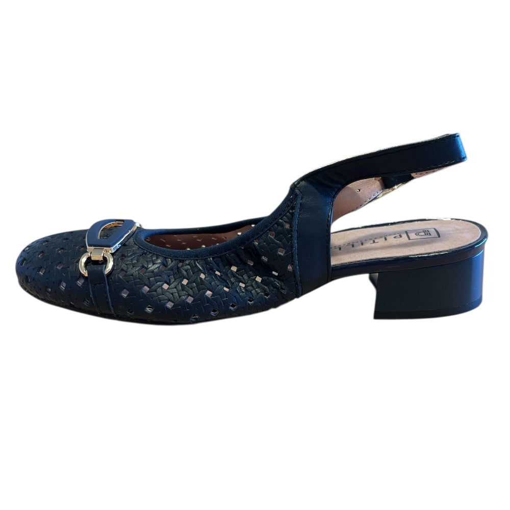 Pitillos 11.124 Navy Slingback Shoes