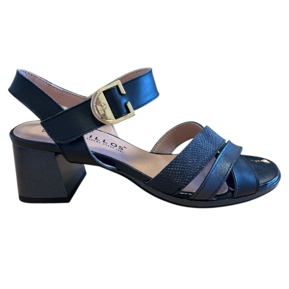 Pitillos 11.214 Navy Heeled Sandals