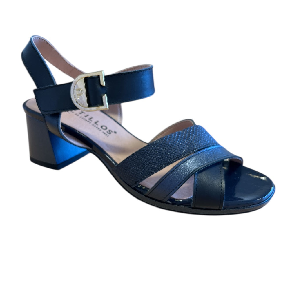 Pitillos 11.214 Navy Heeled Sandals