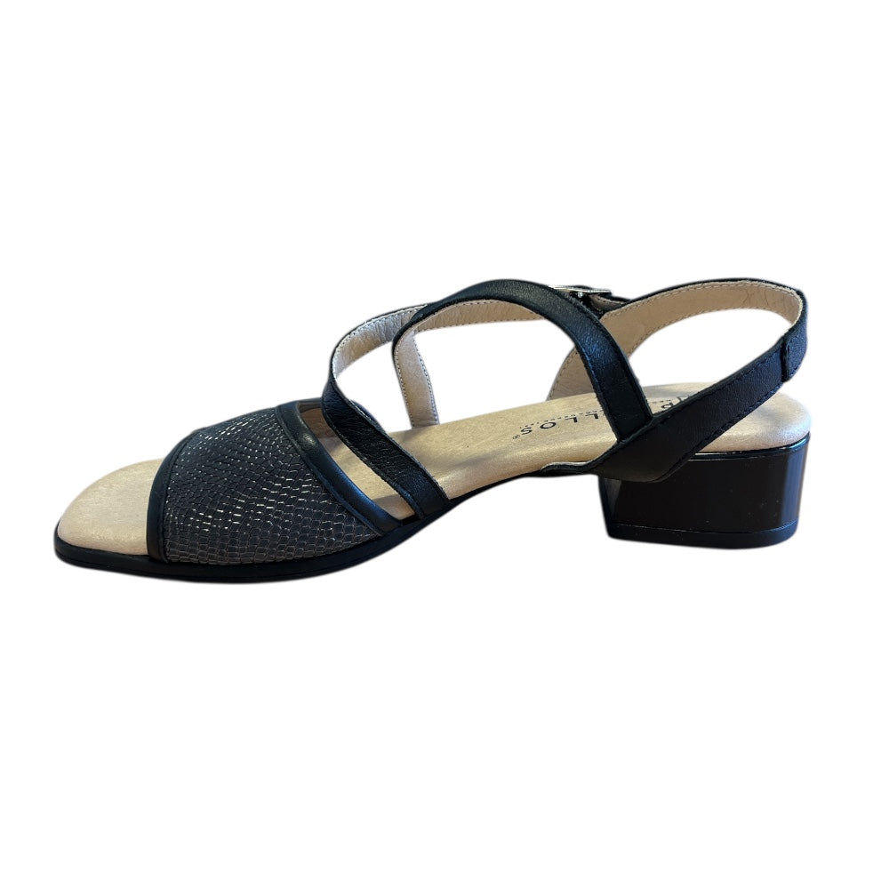 Pitilos 11.203 Black Heeled Sandals