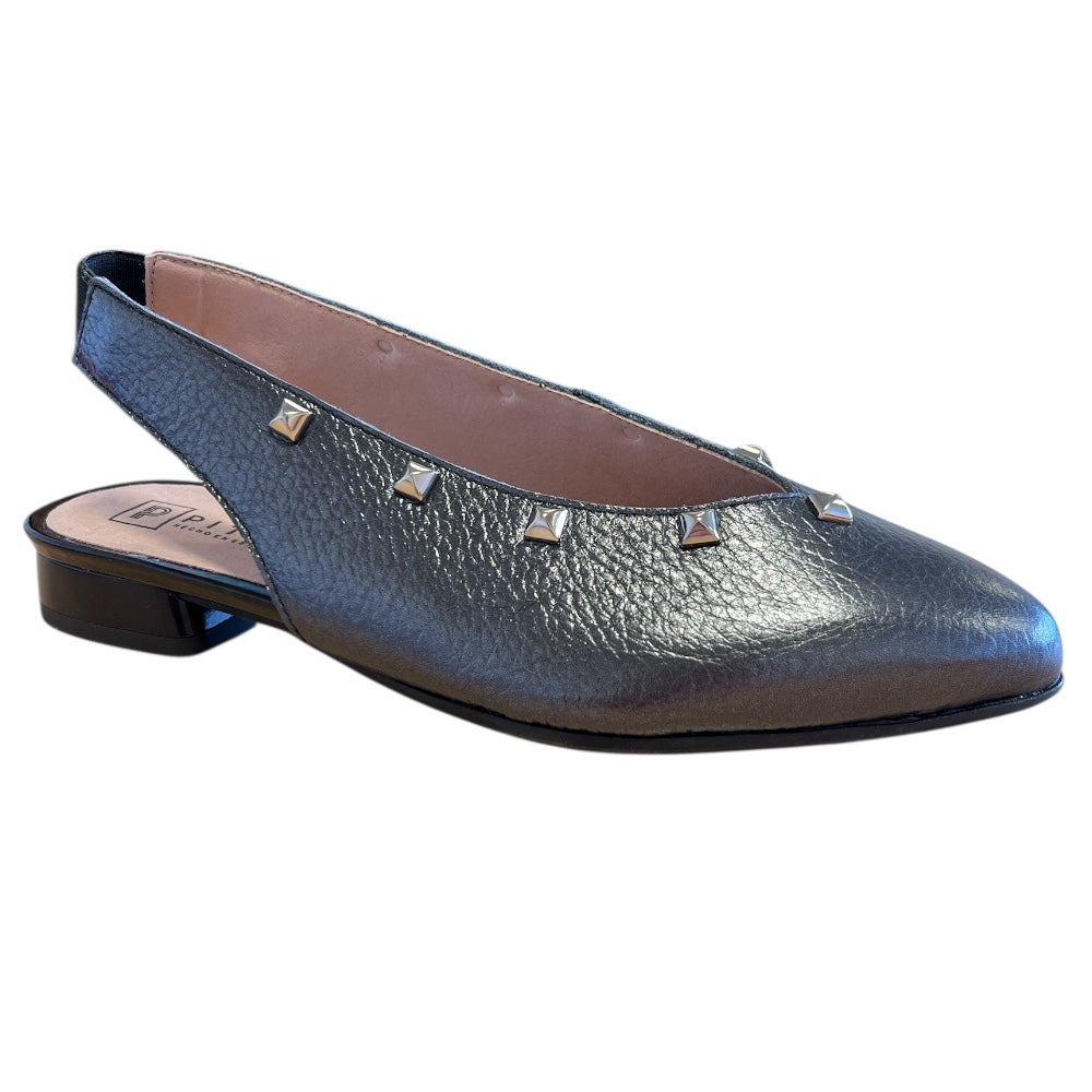 Pitillos 11.173 Black Flat Slingback Shoes