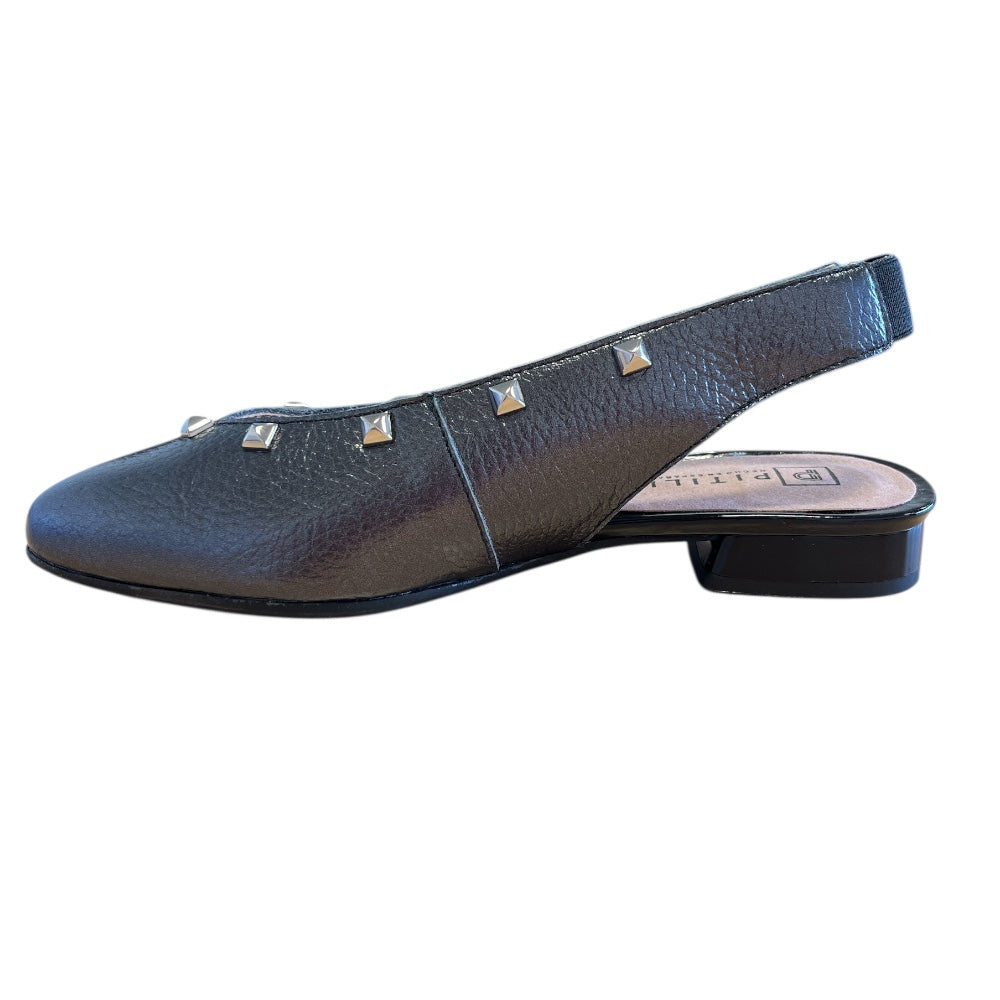 Pitillos 11.173 Black Flat Slingback Shoes