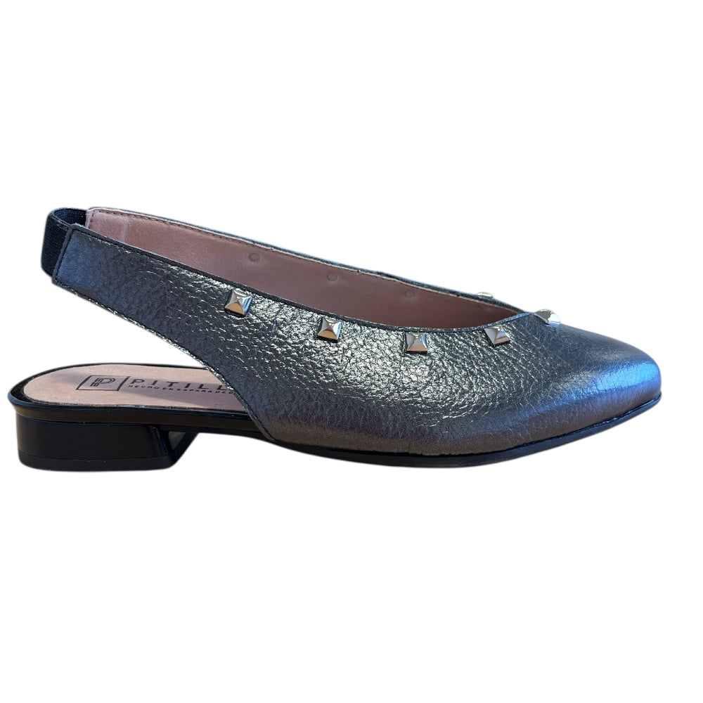 Pitillos 11.173 Black Flat Slingback Shoes