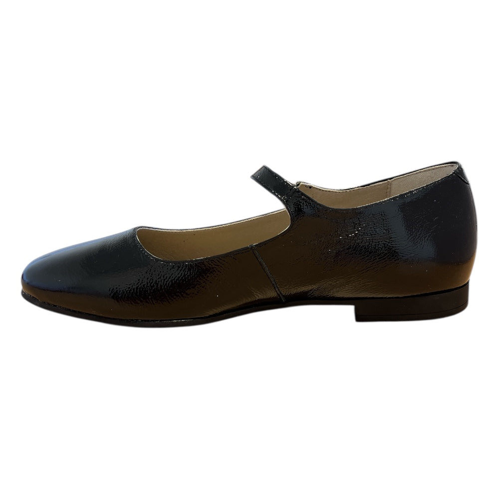 Pitillos Black Patent Flat Shoes